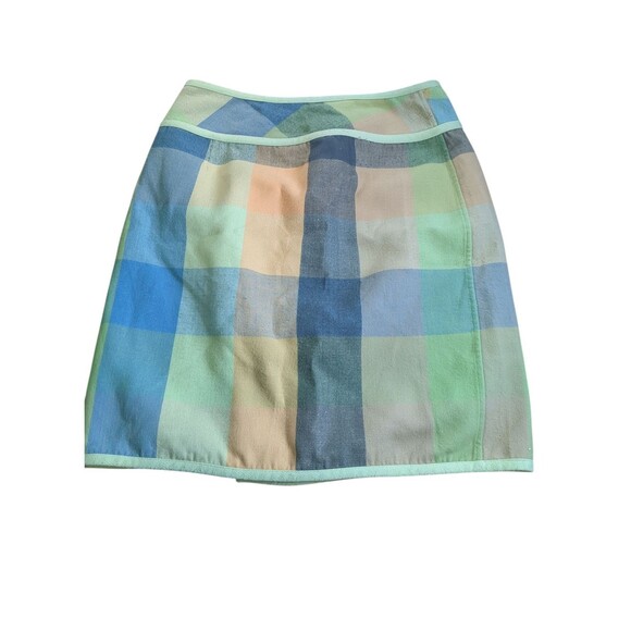 Vintag Nine & Co Pencil Wrap Skirt 2004 Size 14 Plaid Check Flannel - Picture 2 of 9